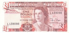 #The Government of Gibraltar 1 Pound 1986 P-20 XF Qn. Elizabeth II