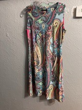 Tommy Hilfiger Paisley Dress Size 2 Sleeveless Women