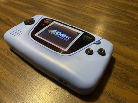 Working!!! Sega GAME GEAR w/ IPS Screen New Powder Blue Shell