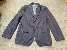 Bonobos Sport Coat Mens 42 Blue Italian Cotton Stretch Slim Fit 2 Btn Notch