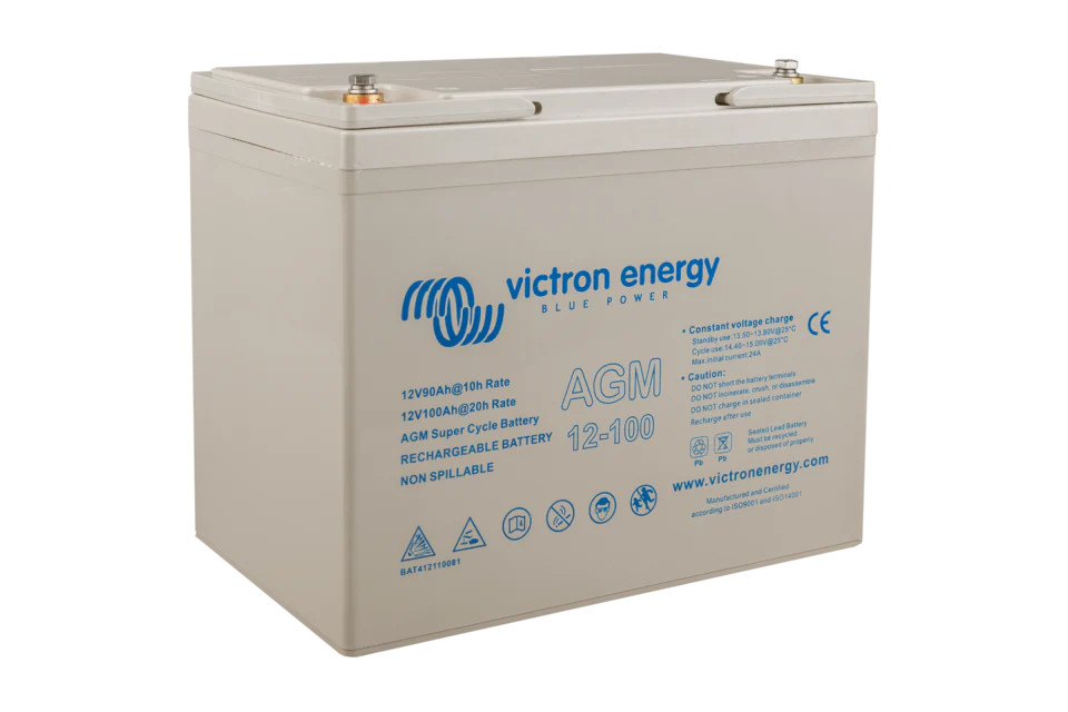 Batterie 12V 100Ah AGM décharge lente Super Cycle nautisme M6