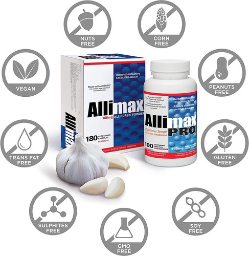 180mg 90 Kapseln. Allicin Knoblauch-Ergänzung zur Unterstützung des Immun-Fu... - Bild 7 von 8