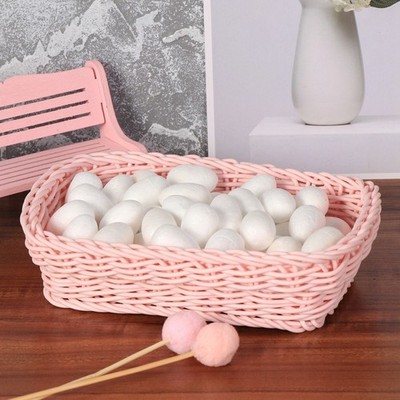 50 Pcs Craft Making for Easter Hunt Polystyrene Eggs 18 Decorations Crafts