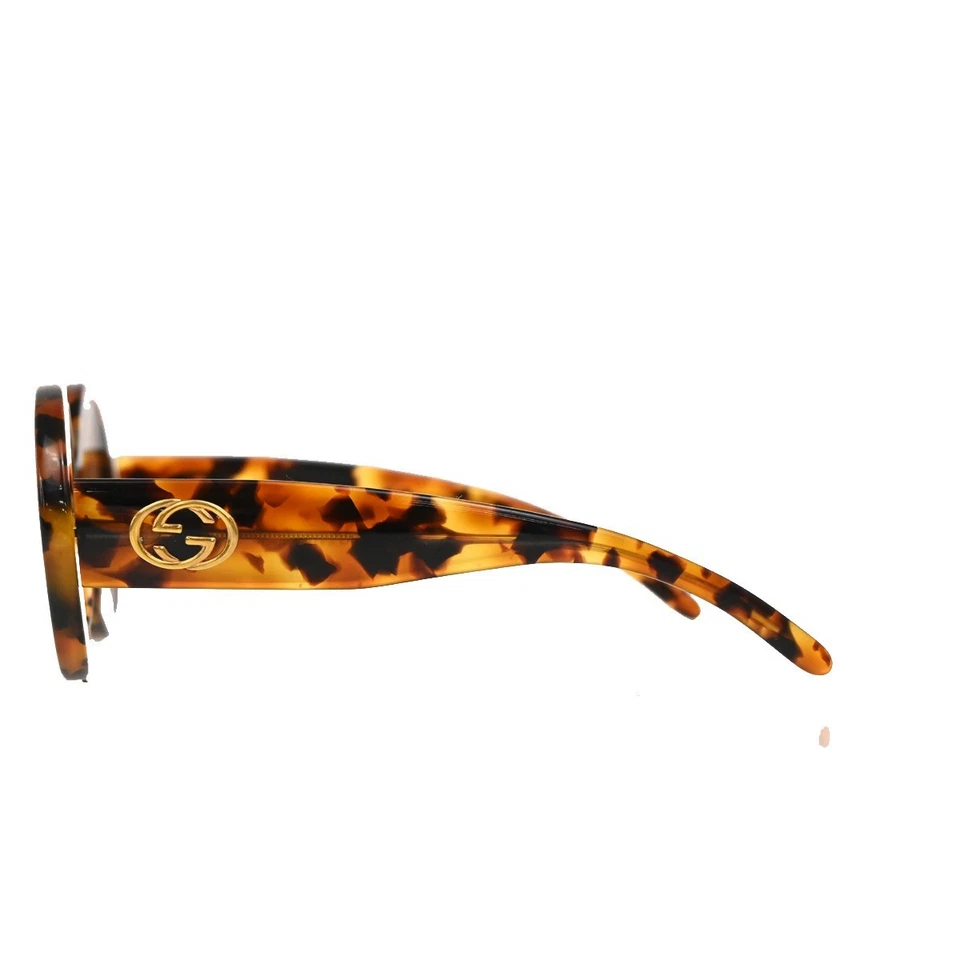 Óculos de sol GUCCI logotipo GG 2410/S D19 plástico marrom GHW Itália 09RL555 - Imagem 3 de 4