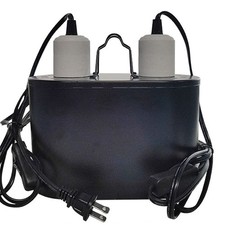 Dual Reptile Light Fixture Deep Heat UVB Dome Lamp Kit for Bearded Dragon