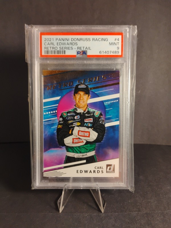 2021 Panini Donruss NASCAR - Retro Series Carl Edwards #RS4 PSA 9 MINT