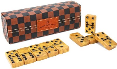 Dominos Set for Adults, Thick Domino, Double 6 Dominoes Set for Adults and Ki...
