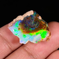10 Ct Welo Ethiopian Opal Rough, Jewelry Grade Welo Opal Rough, Multi Fire Opal