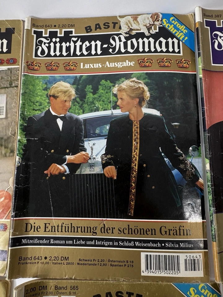 Vintage 10x Lot Romanhefte German Deutsch Romance Magazines BASTEI Furften  G-41 Foto 3 de 4