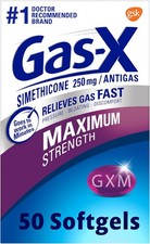 Gas-X Maximum Strength Gas Relief Softgels with Simethicone 250 mg for Bloating