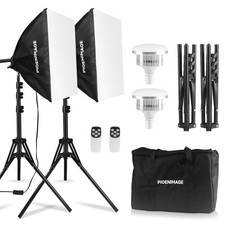 Softbox Lighting Kit, Soft box Photography Lighting Set with 17x17in Softbox,...