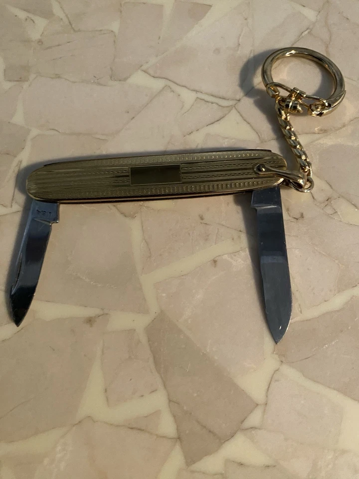 Faca de bolso vintage 1950 colonial EUA cavalheiro 2 lâminas - Imagem 4 de 4