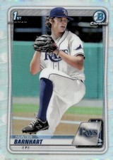 2020 Bowman Draft REFRACTOR #BD-66 Hunter Barnhart - TB Rays BUY 3 GET 1 FREE