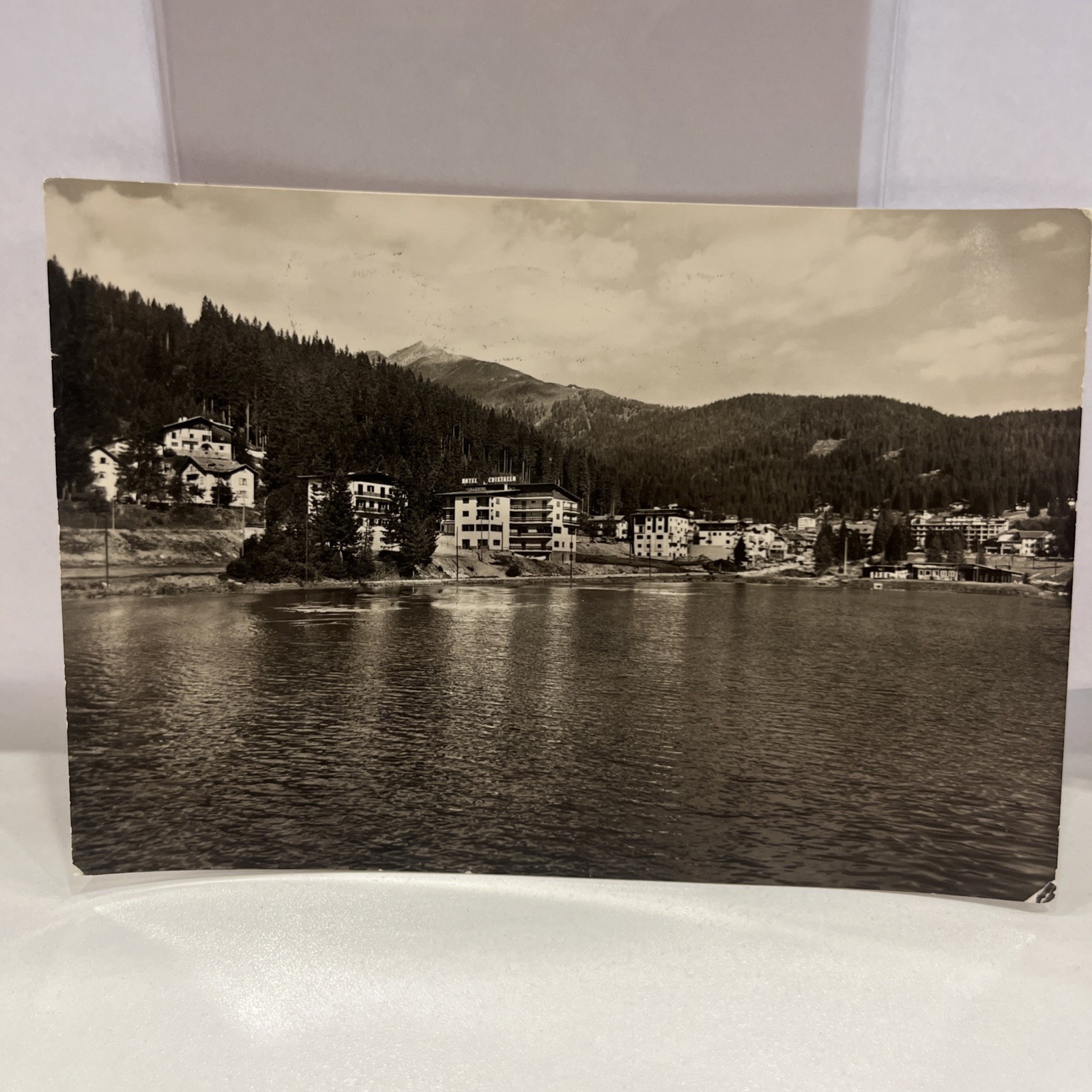 CARTOLINA BIANCO E NERO VINTAGE MADONNA DI CAMPIDOGLIO - DOLOMITI DI BRENTA