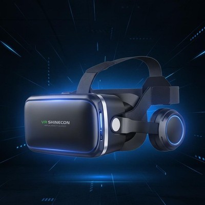 Vr-Brille mit Kopfhörern großes Sichtfeld immersive-Reality-Brille für Heimkino