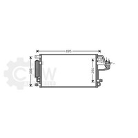 AVA Quality Cooling Kondensator Klimaanlage Mit Trockner FüR KIA Sportage