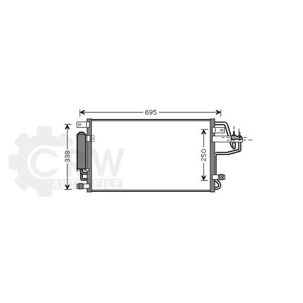 AVA Quality Cooling Kondensator Klimaanlage Mit Trockner FüR KIA Sportage-image