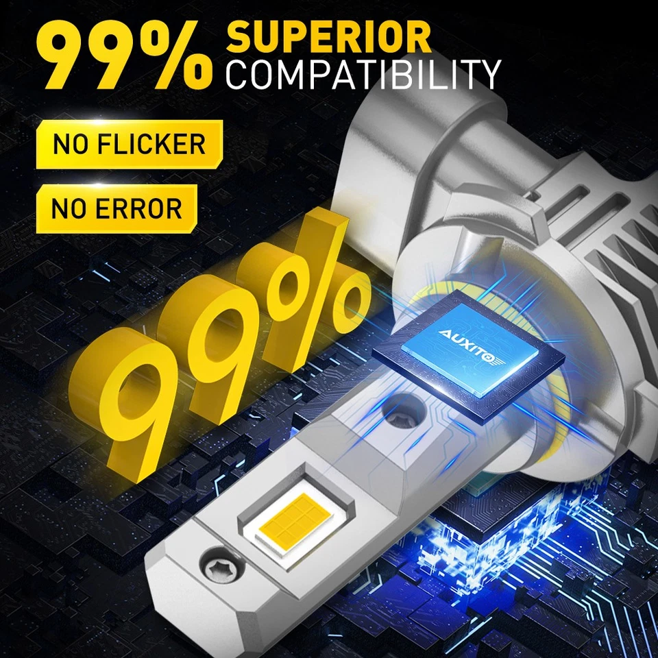 AUXITO H10 9140 9145 LED Fog Driving Light Bulbs Extremely Bright YELLOW GOLDEN - Image 4 of 4