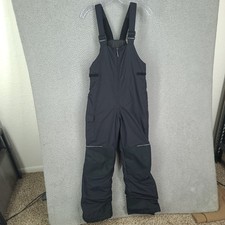 Columbia Snow Bib Youth Boys Large 14 16 Black Omni Tech