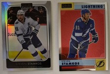 Steven Stamkos Card Lot (7) - UD Canvas, Metal Universe, Tims, OPC Platinum