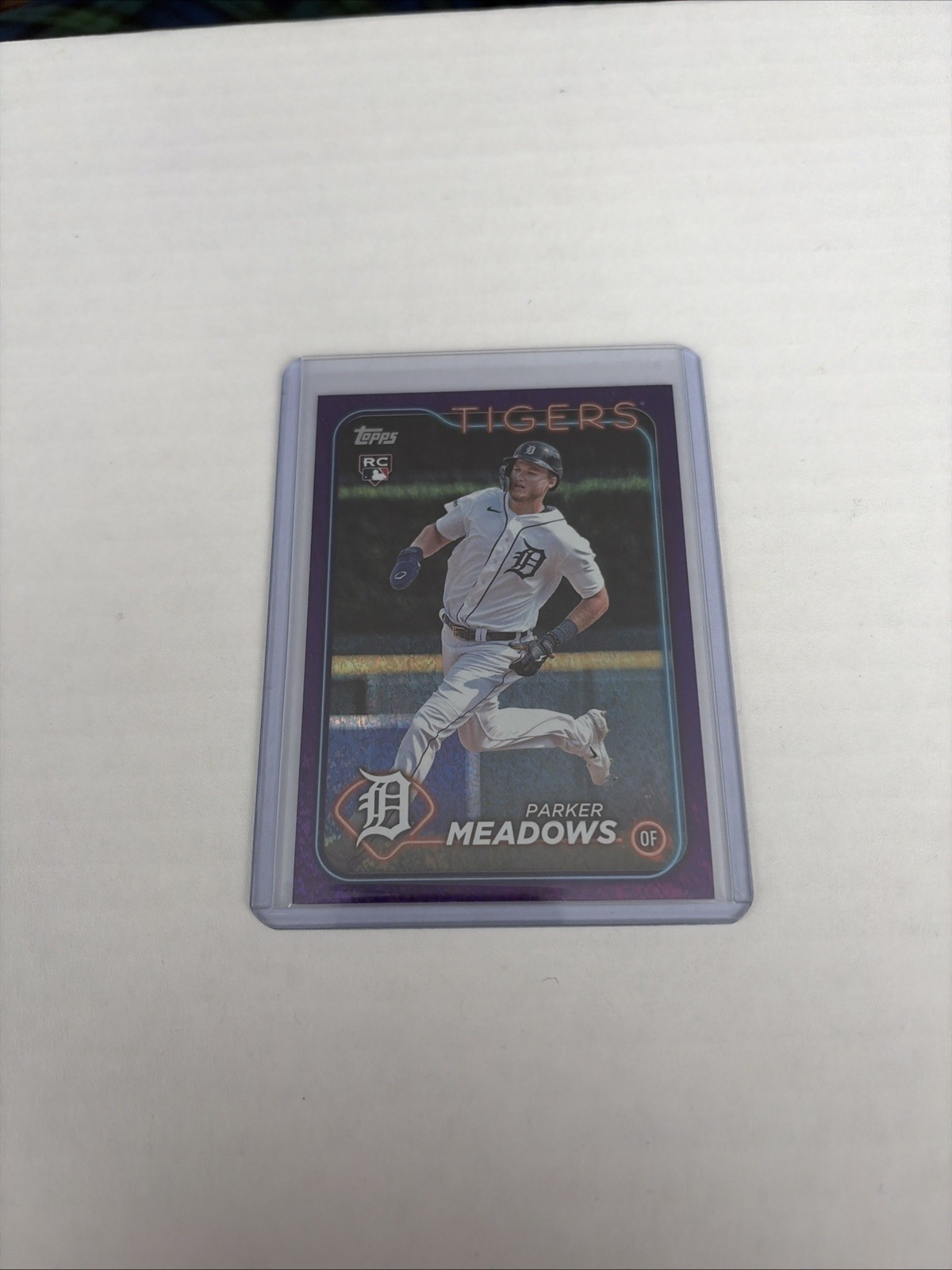 2024 Topps Series 2 Parker Meadows #516 Purple Foil /799 (RC)