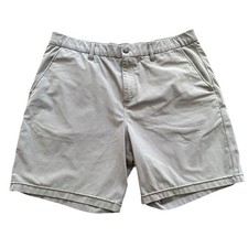 Bad Birdie Men  s 34 Golf Shorts 7  Inseam Gray Performance Stretch