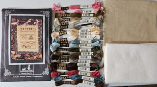 Simply Stephie THE STITCHER'S GIFTS Cross Stitch Kit w/linen DMC Batting