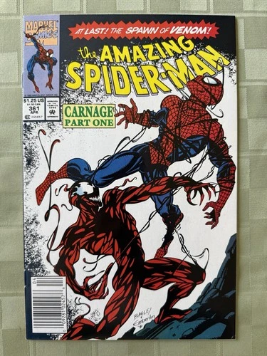 AMAZING SPIDER-MAN 361 1ST PRINT 1ST APPEARANCE OF CARNAGE MARVEL COMICS LOOK!