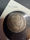 1899 50C Silver Barber QUARTER DOLLAR 25C