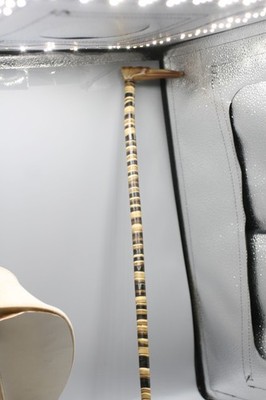 Early Carved Dog Head Handle Riding Crop Horse Equestrian Whip HORN B1