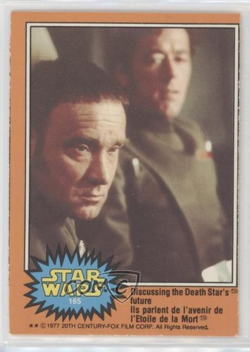 1977 OPC Star Wars #165 Discussing the Death Star's future