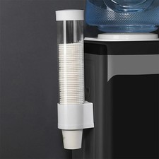 Plastic Paper Cup Dispenser Disposable Cups Holder with Self Adhesive Brackets
