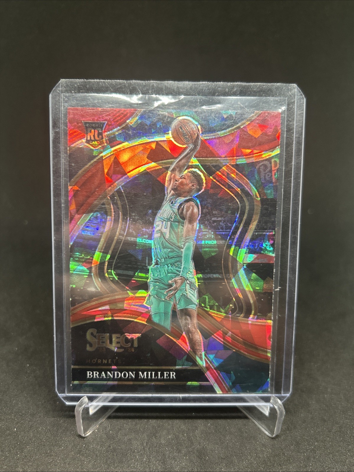 2023 Select Basketball Brandon Miller Courtside Red Cracked Ice Prizm #286 RC