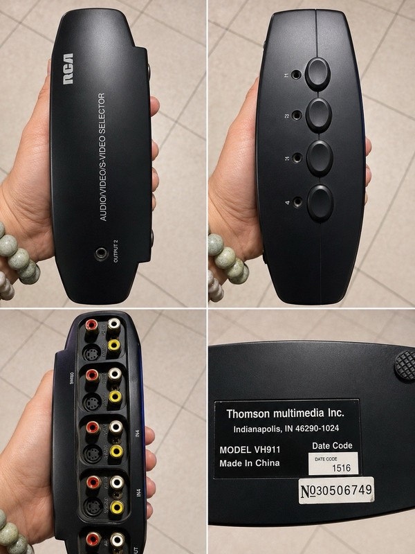 RCA Thomson Multi Media INC. Audio/Video/S-Video Model VH911