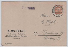 Heimatbeleg aus KLOTZSCHE (BZ DRESDEN) 17.1.46 nach HAMBURG 260