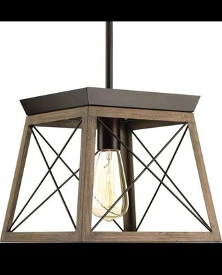 Progress Lighting Briarwood Collection 1-Light Antique Bronze Kitchen Farmhouse