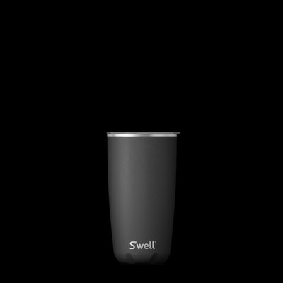 S'well TUMBLER Stainless Steel Insulated Cup Pint Glass 18 oz - Onyx Black NEW