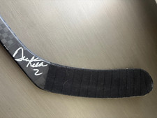 Duncan Keith (Chicago Blackhawks) Autographed Game Stick (2013)