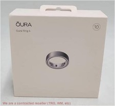 Oura Ring 4 Brushed Silver - Size 10 BRAND NEW, OPEN BOX