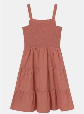 NAME IT Girls' Dress NKFJULIE Strap, Desert Sand, 122 (7 years)