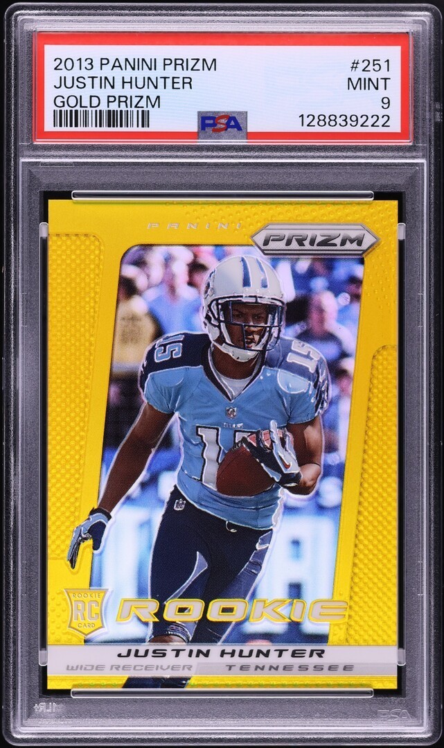 Justin Hunter Panini Prizm #251 Gold