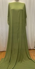 Stretch Silk Georgette Lime Green Fabric 2 Yards 14" Inches Long and 41" Wide