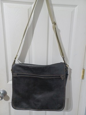 brown leather messenger bag
