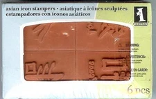 Inkadinkado ASIAN STAMPERS Wood Mounted Stamps 9858