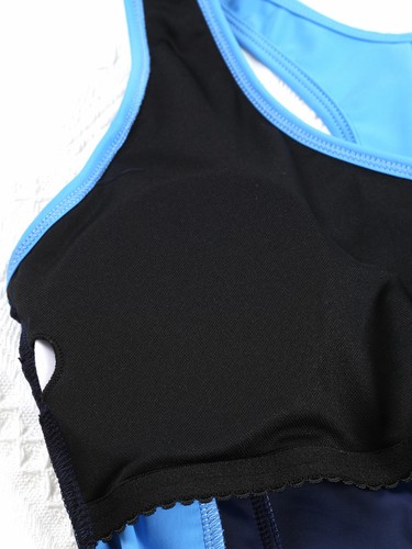 iEFiEL Damen Badeanzug Bauchweg Sportlich Schwimmanzug mit Bein Badebekleidung - Bild 70 von 153