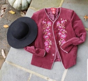 embroidered blazer dress