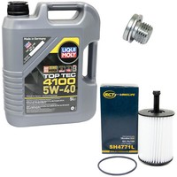 MotoröL Set 5W-40 5 Liter + ÖLfilter SH 4771 L + Schraube FüR VW Tiguan 2.0 TDI