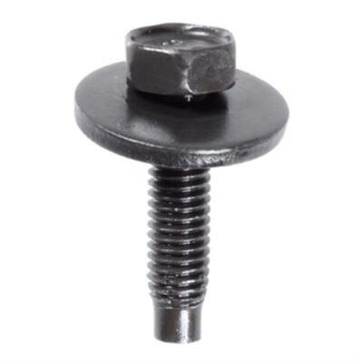 M6-1.0 x 25mm Hex Head SEMS Screw Bolt, Dog Point, 19mm Washer