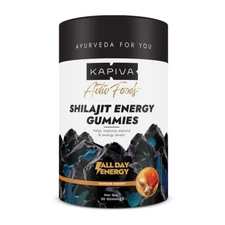 Kapiva Shilajit Energy Gummies | 225mg | Ginger Honey Flavour 30 Gummies