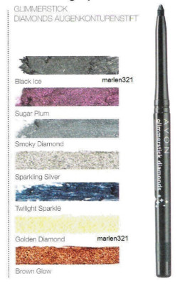 AVON Augenkonturenstift Diamonds Glimmerstick Drehstift Farbwahl, Eyeline